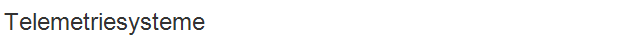 Telemetriesysteme